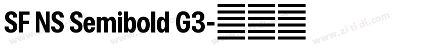 SF NS Semibold G3字体转换 SF NS Semibold G3字体转换